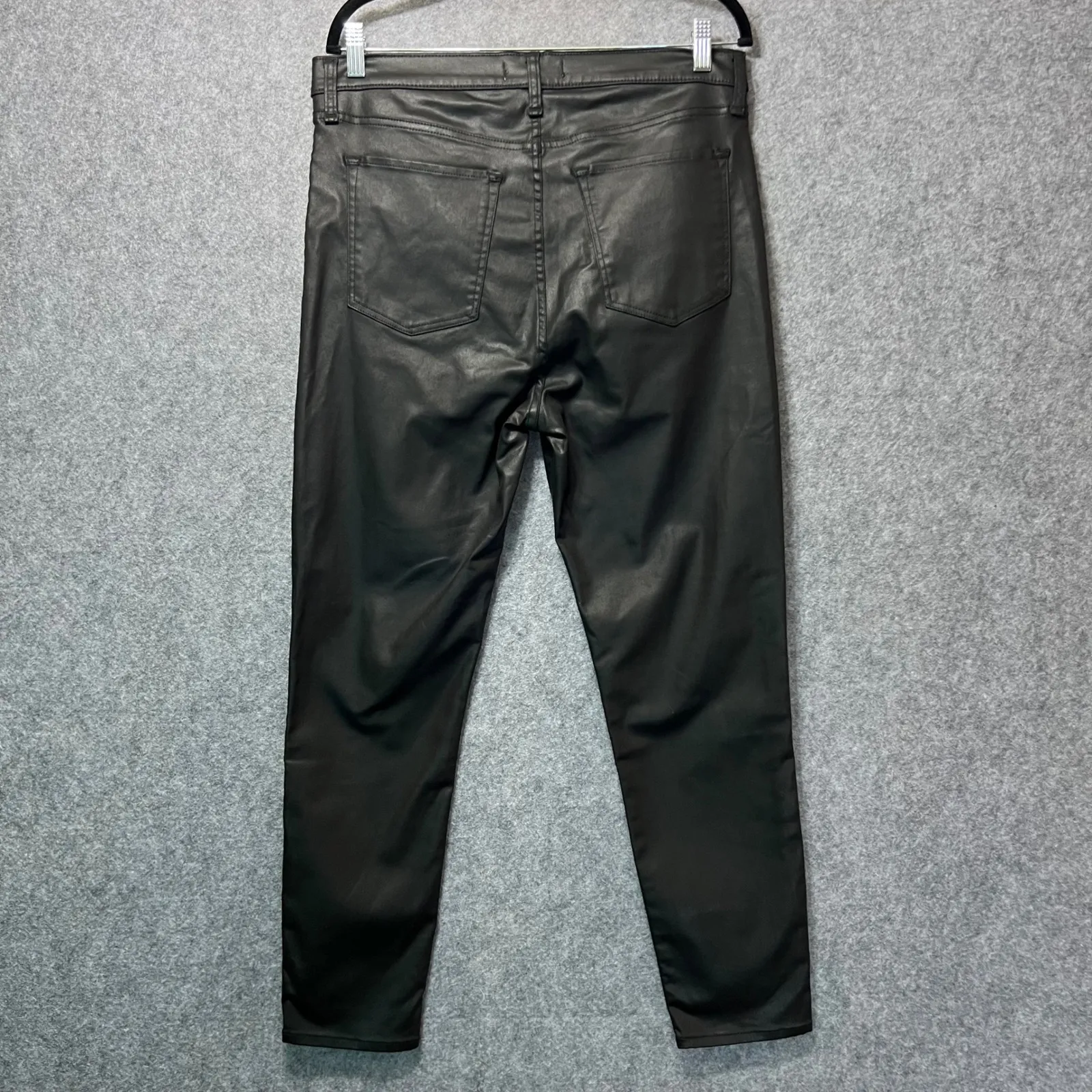 Abercrombie & Fitch 33/16R The Super Skinny Ankle‎ High Rise Faux Leather Pants - Image 8