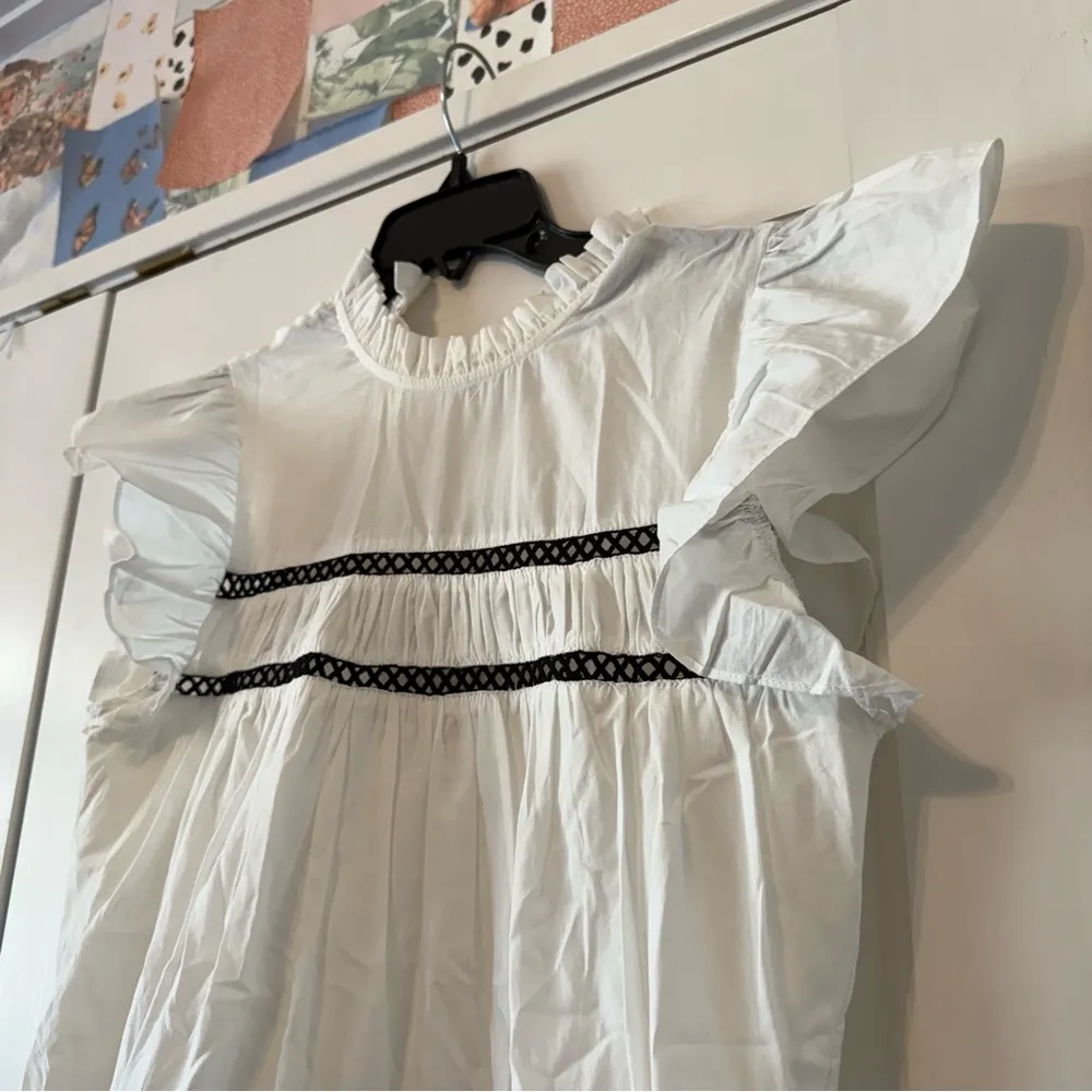 En Saison Aliza Cotton Babydoll White Minidress Size XS - Image 7