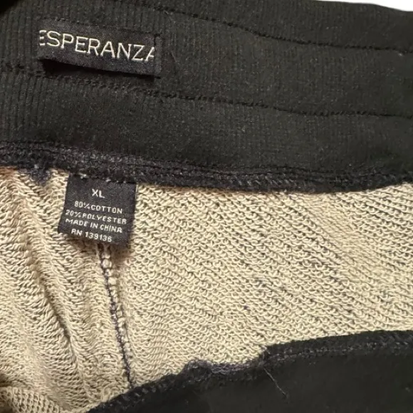 Esperanza‎ Jogging Pants with Pockets Black Size XL - Image 5