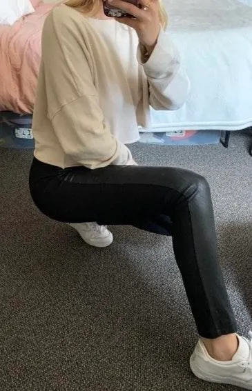 BCBGMAXAZRIA Leather Pants - Image 3