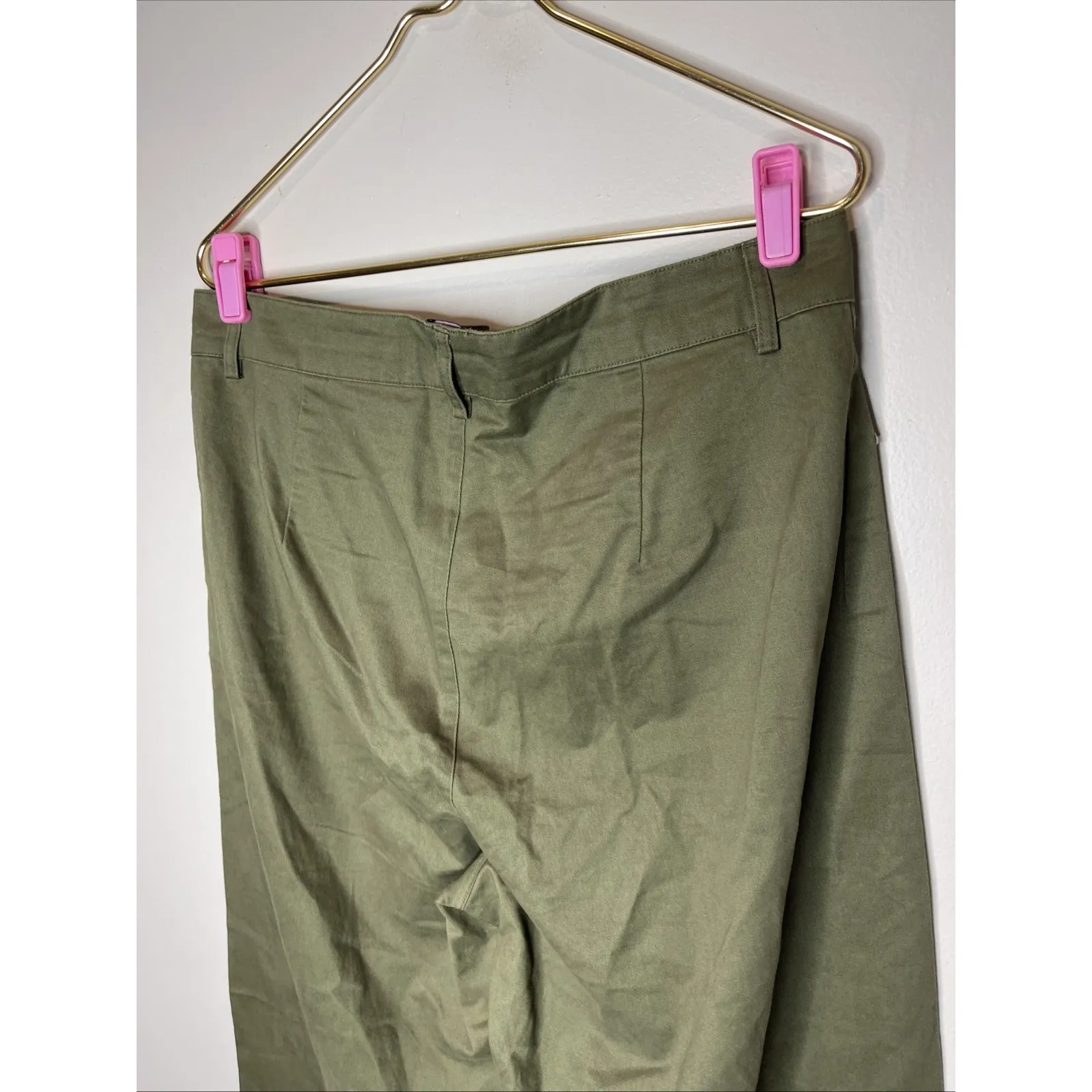 Tuckernuck‎ Wide Leg Green Davis Kakhi Pant Sz 10 - Image 8