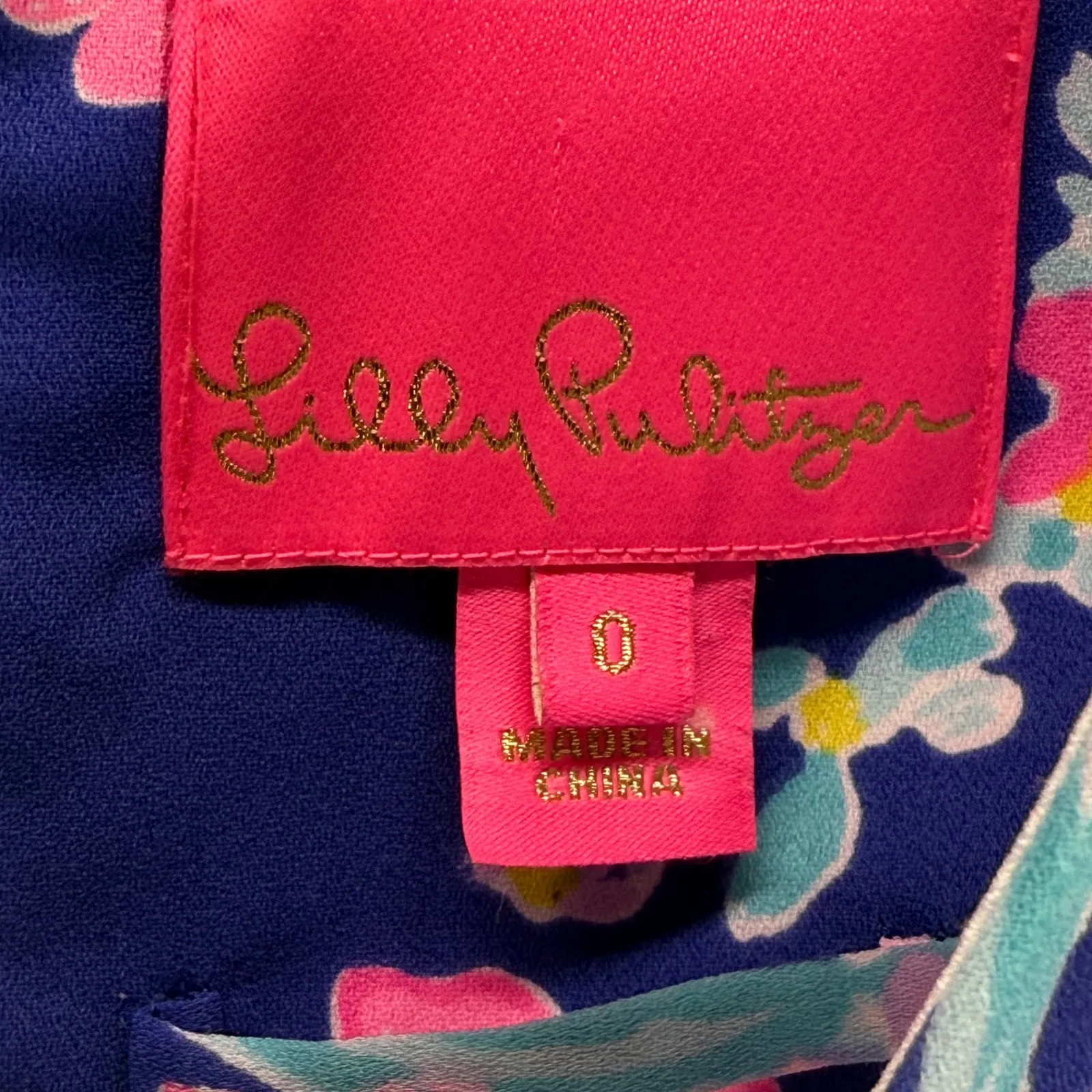 Lilly Pulitzer Rosie Stretch Floral Long Sleeve Ruffle‎ Mini Dress Party Size 0 - Image 7