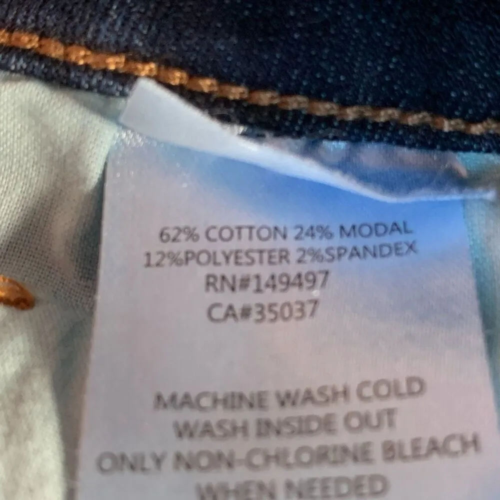 Sam Edelman The Kitten Mid Rise Skinny Ankle Jeans Medium Wash Raw Hem Slits 36 - Image 10