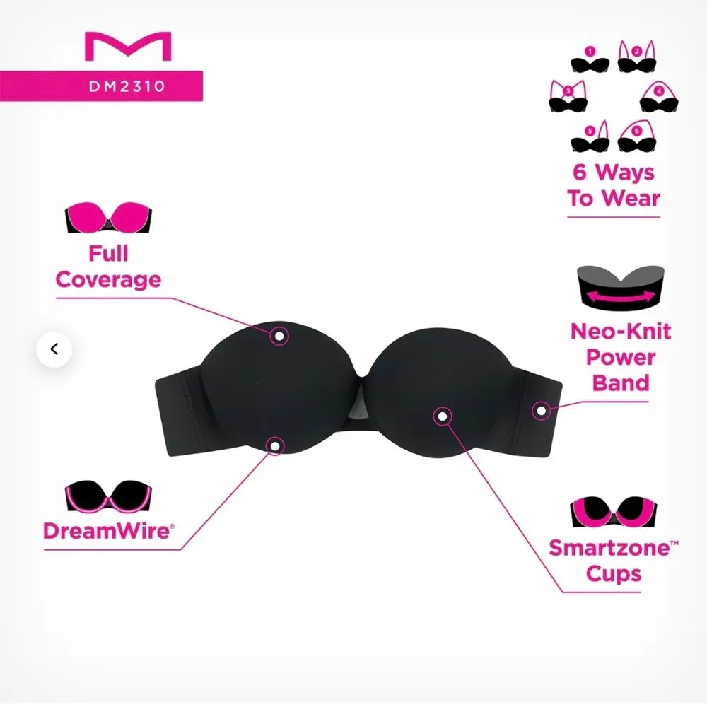 Maidenform Strapless Multiway Underwire Bra - Image 2
