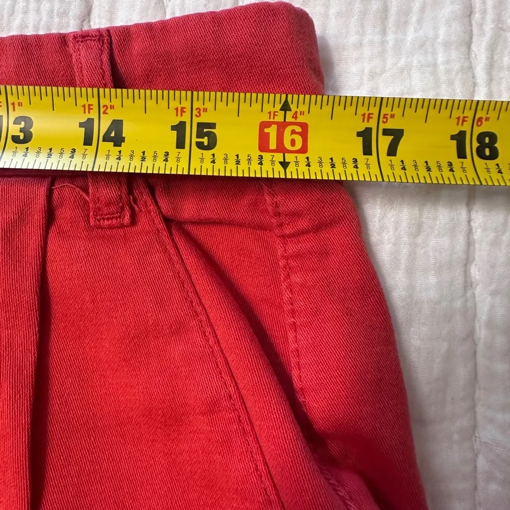 Free People Billie Chino Shorts Orange/red size 12 - Image 4