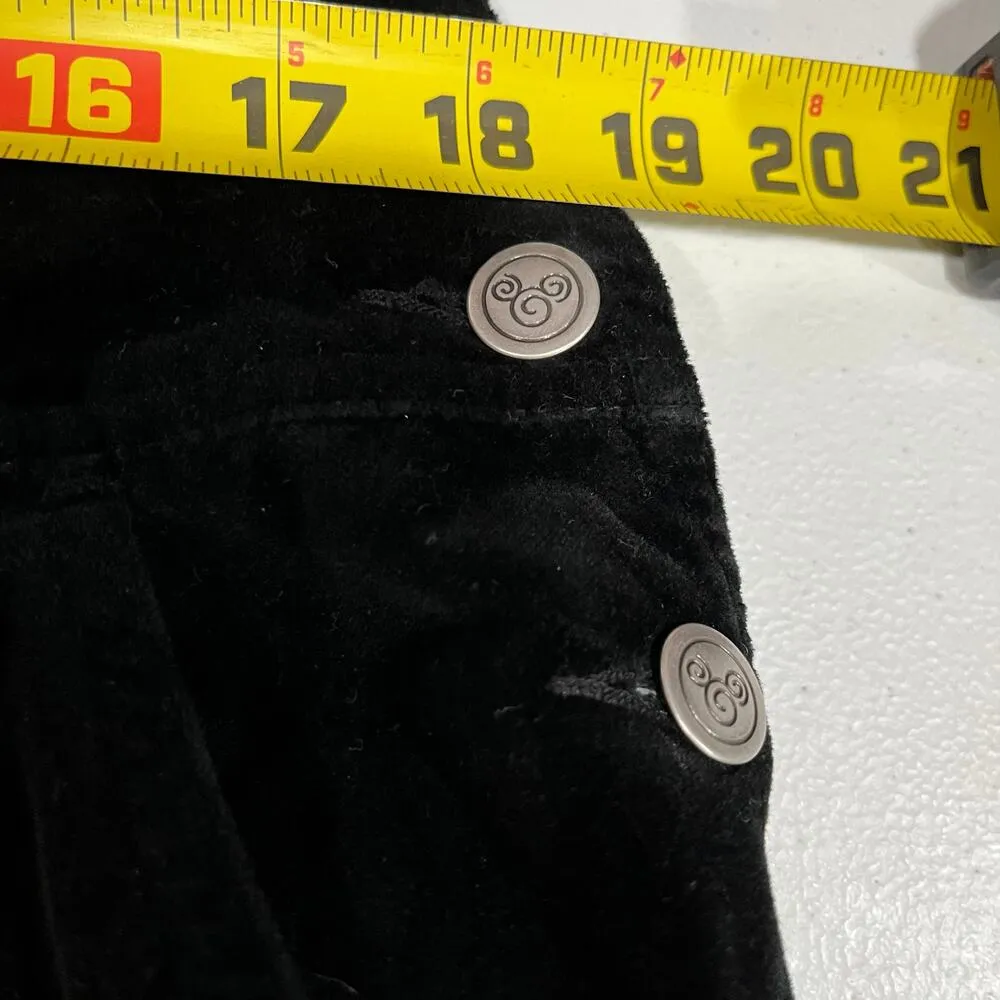 VTG Disney Mickey Mouse pants velvet Bib Overalls jumpsuit romper Size L - Image 7