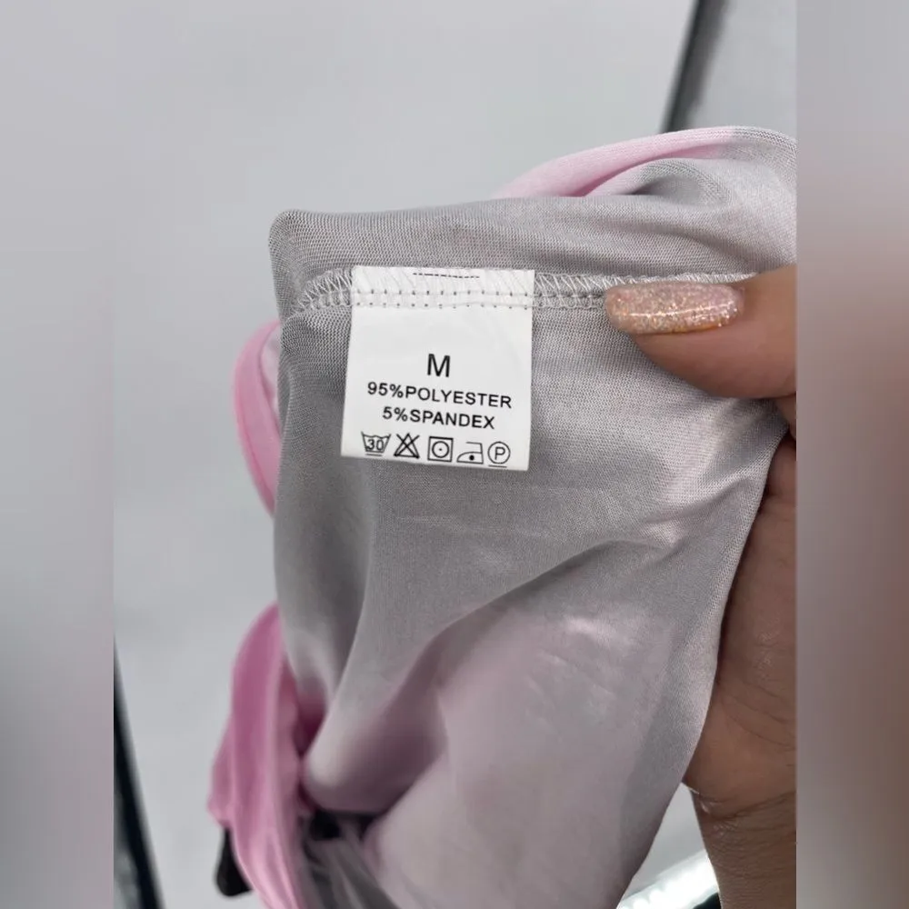 Pink‎ and black, bodysuit new size medium Pink - Image 2