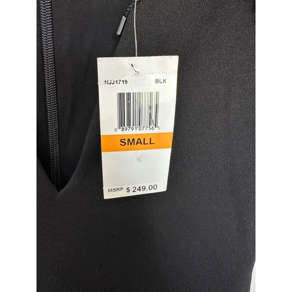 Nookie Mendez Fringe Glam Evening Bodycon Dress NWT Black size Small - Image 3