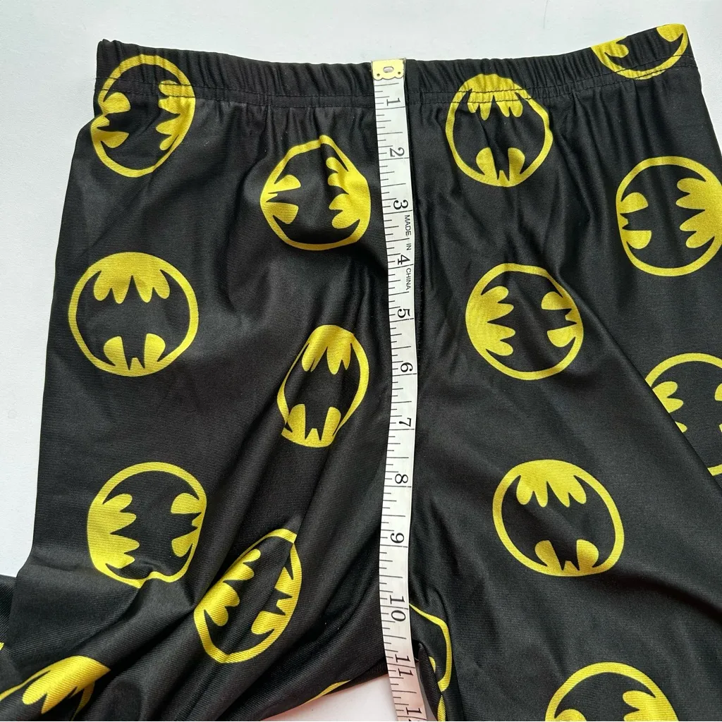 Batman Leggings Pants - Black and Yellow - Image 7
