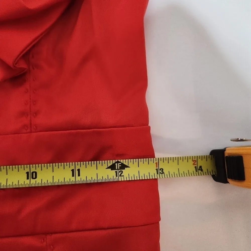 TED Baker Signature One Shoulder Strap Front Bow Pinup Dress Size: 2 - Image 16