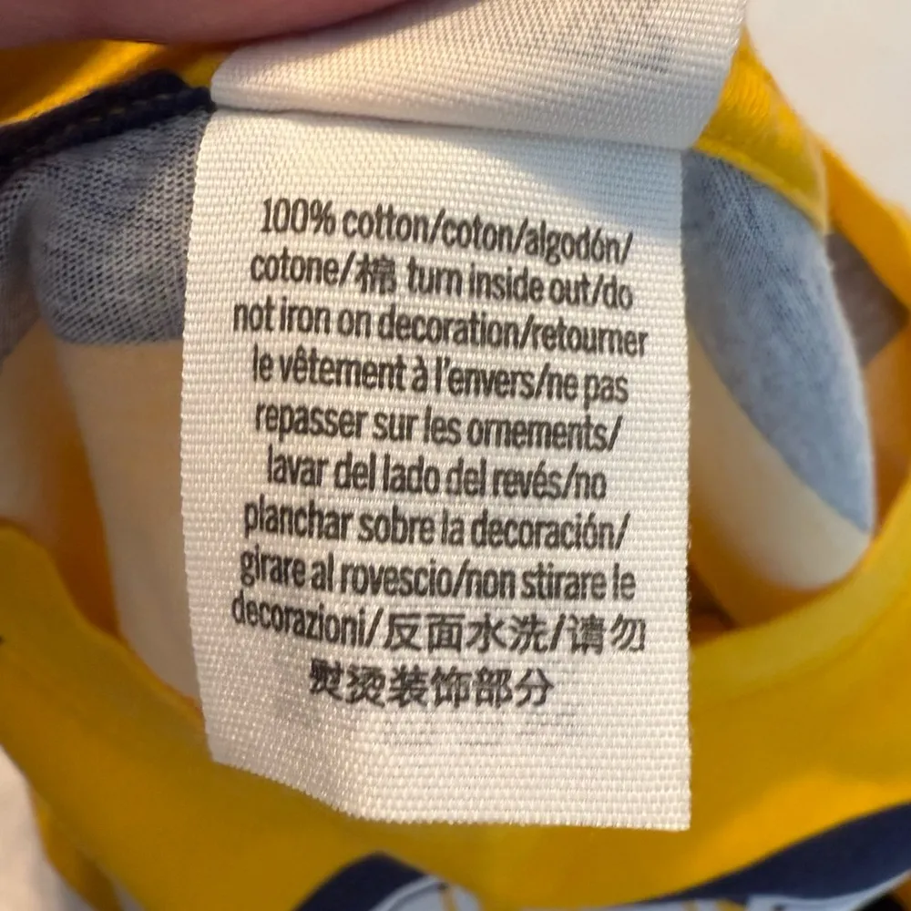 Pink Victoria’s Secret Navy Gold Striped Long Sleeve Shirt Top Oversized XS - Image 4