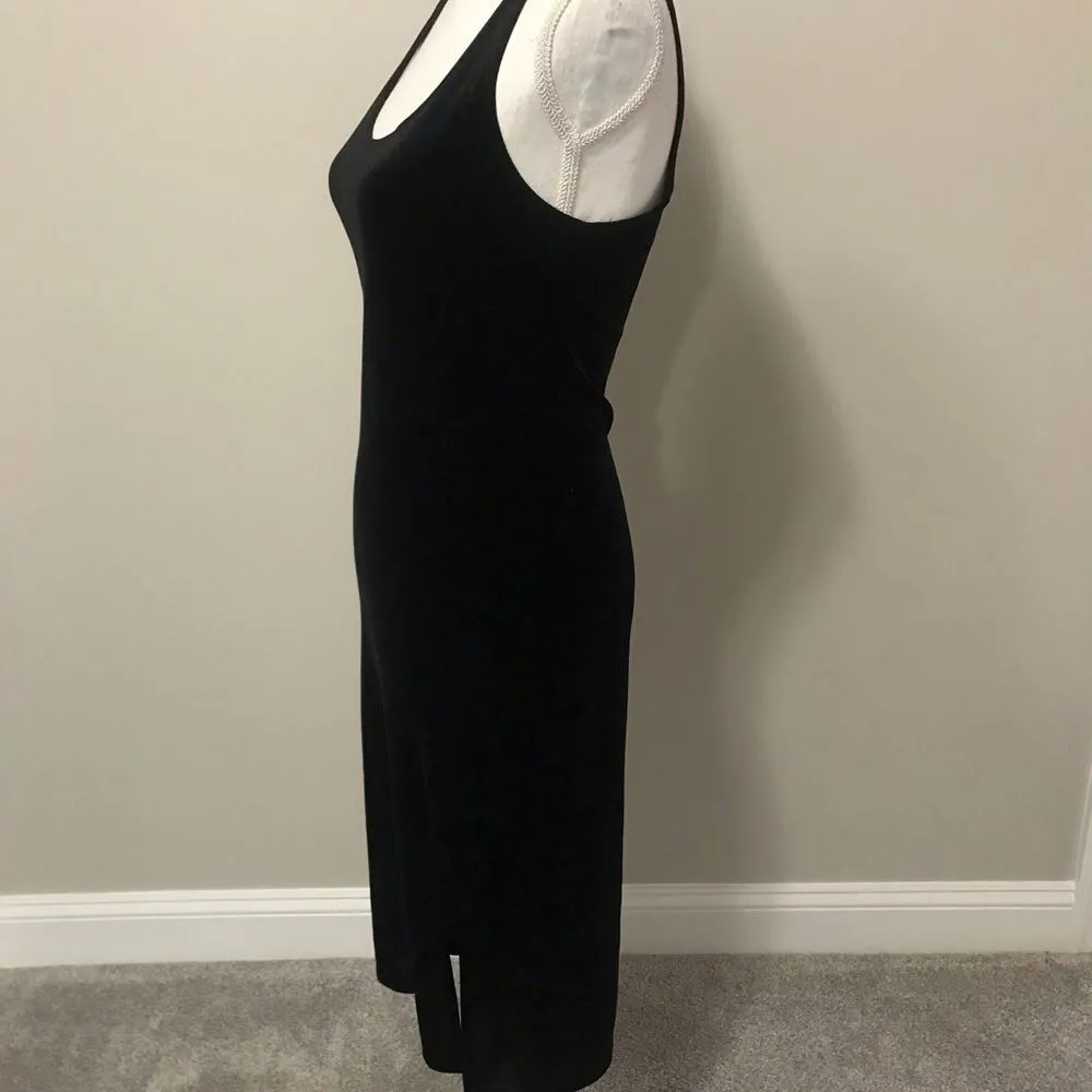 Stretch Velvet perfect holiday midi dress Black - Image 3