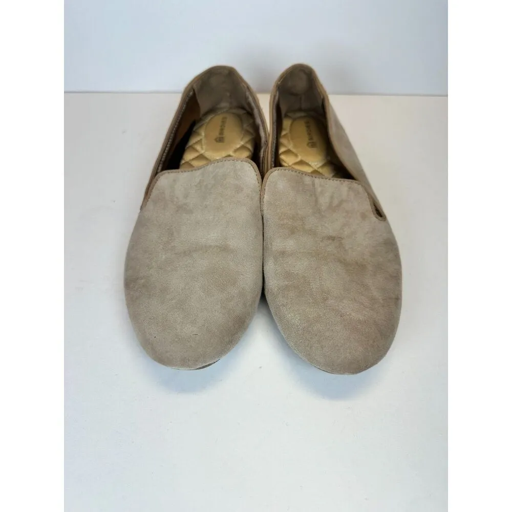Birdies Women's Size 8.5 Beige Suede The Starling Slate Slip On Loafer EUC - Image 2