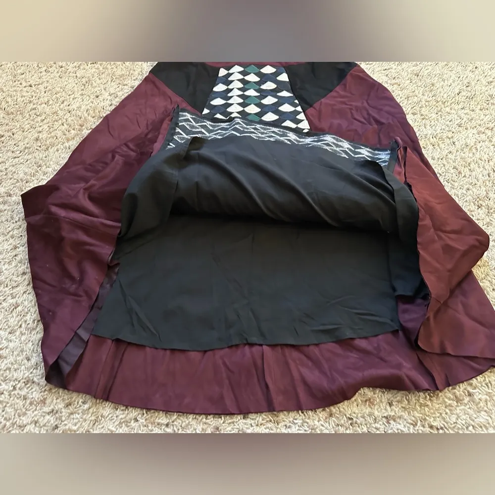 Allison Collection New York Women’s Multi Patterned Midi Skirt Size Medium - Image 4