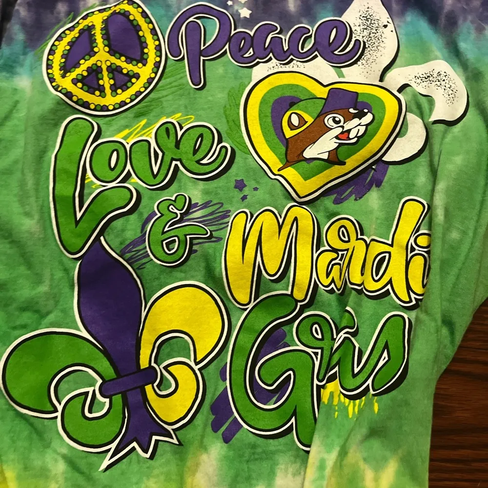 Adult beaver Bucees Mardi Gras Tie - Image 3