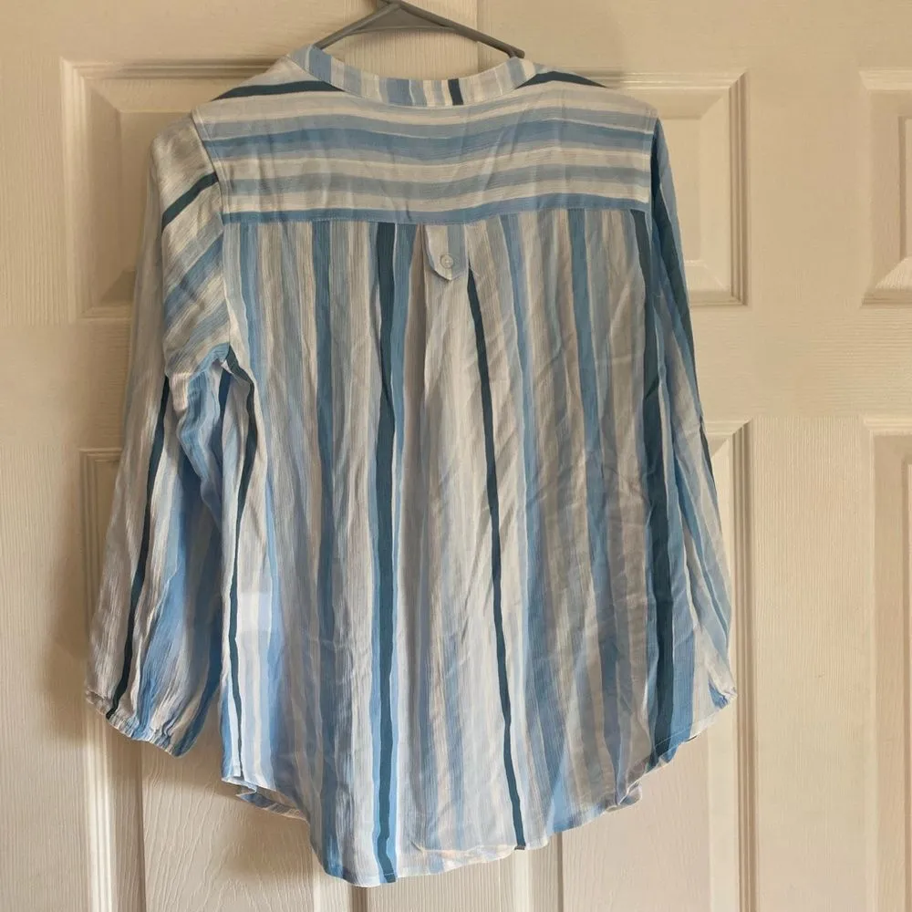 NWT Market & Spruce size small stitch fix prat Henley three quartersleeve blouse - Image 2