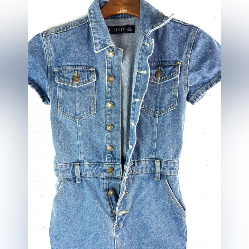 Lioness XS Australian Cotton Denim Romper - Image 3