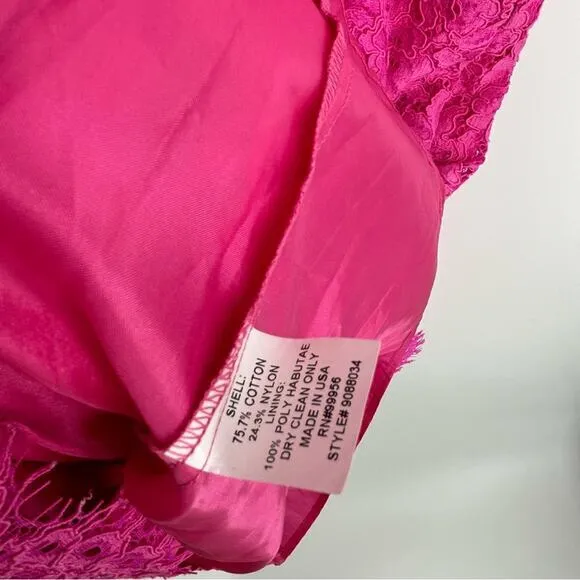 Shoshanna‎ Paris Dress Size 6 Fuchsia Bright Party Babydoll - Image 12