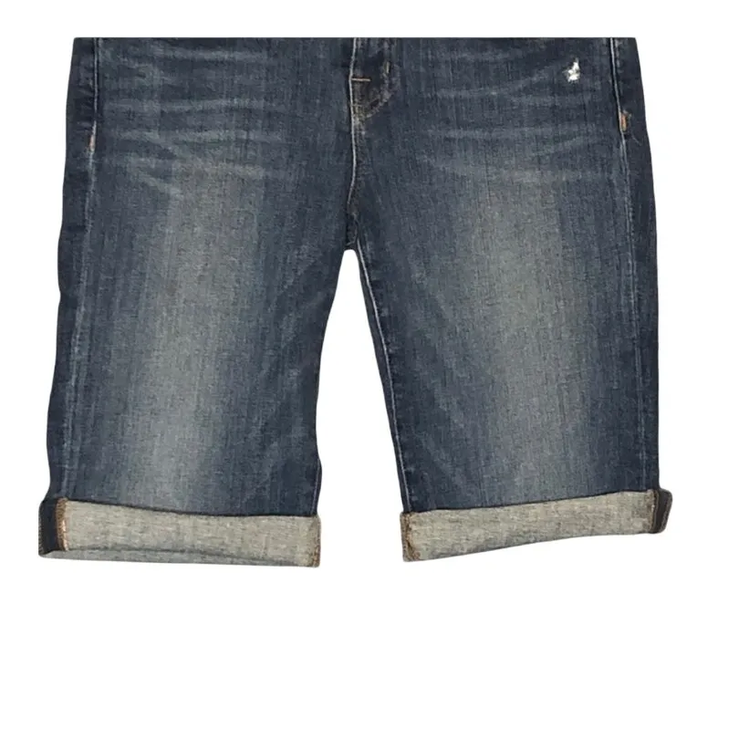 J Brand Revenge Cuffed Denim Shorts Size 25 — NWT Indigo Low-Rise Street Style - Image 4