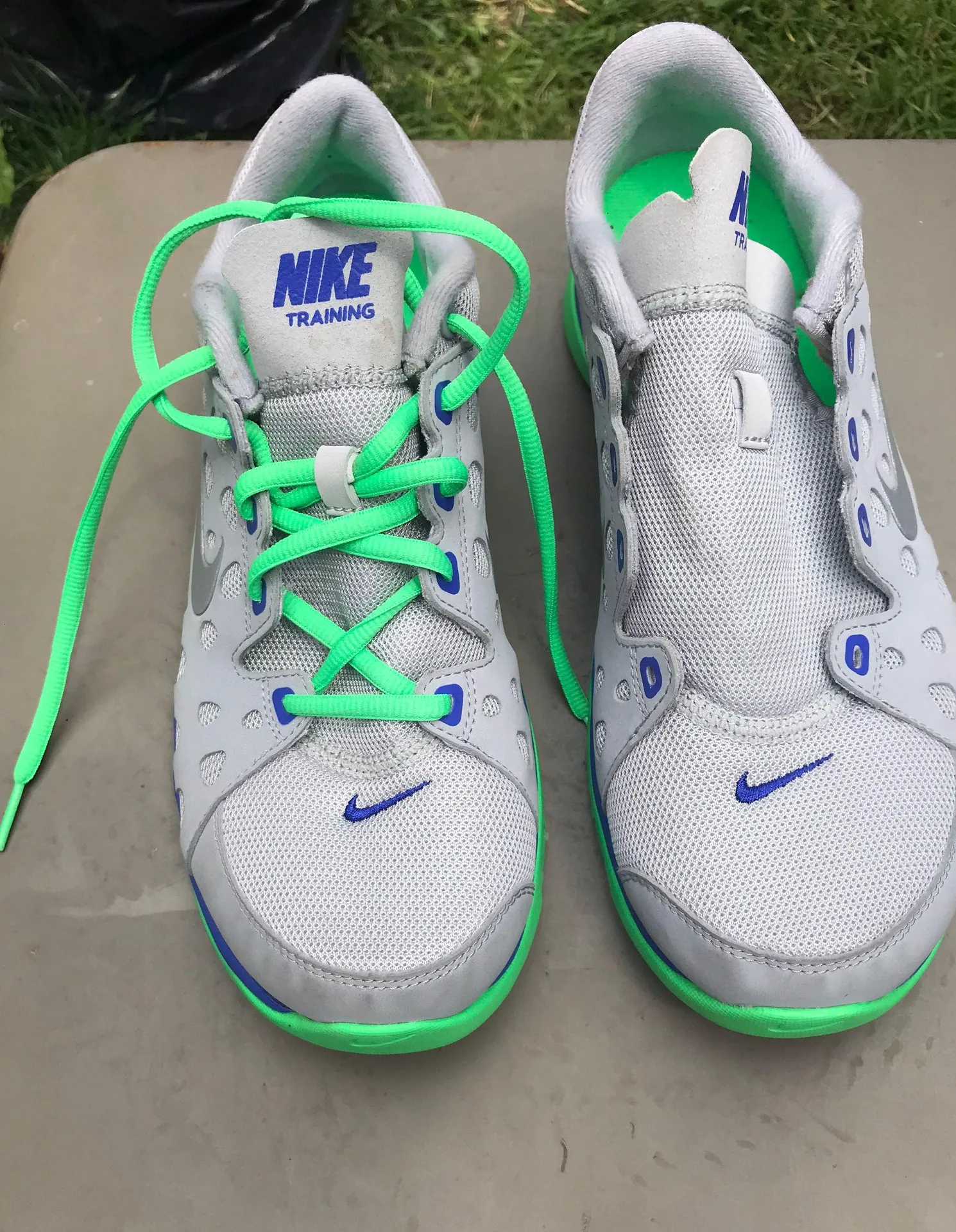 Grey, Green, And Blue Fit Shoes - Image 2