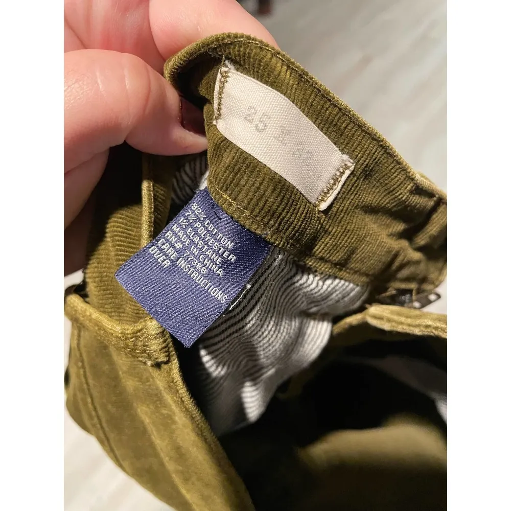 Madewell forest green skinny corduroys size 25 x 32 - Image 6