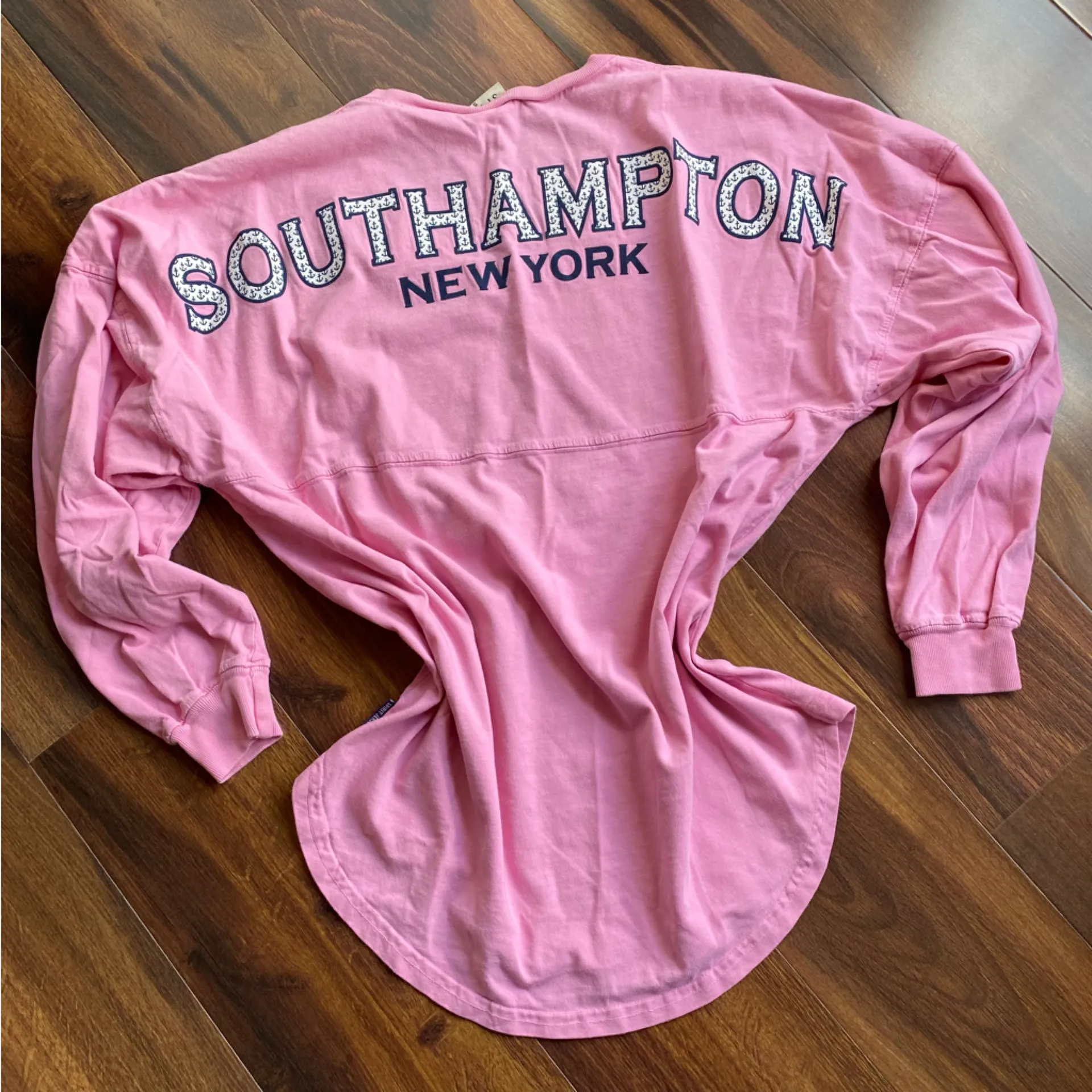 Southampton New York Spirit Jersey Long Sleeve V-Neck - Image 4