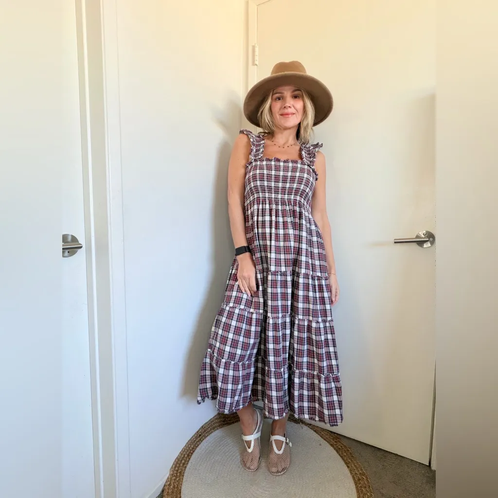 Hill House Ellie Nap Dress Multi Tartan Plaid - Image 4