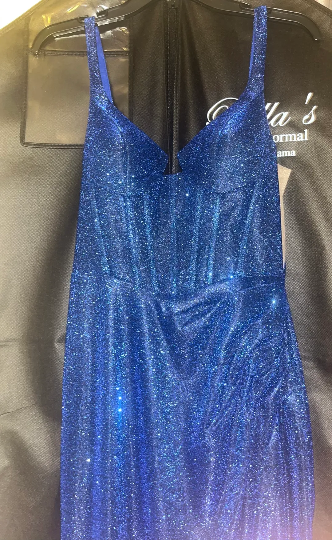 Bella’s bridal and formal Prom dress Blue Size M - Image 5