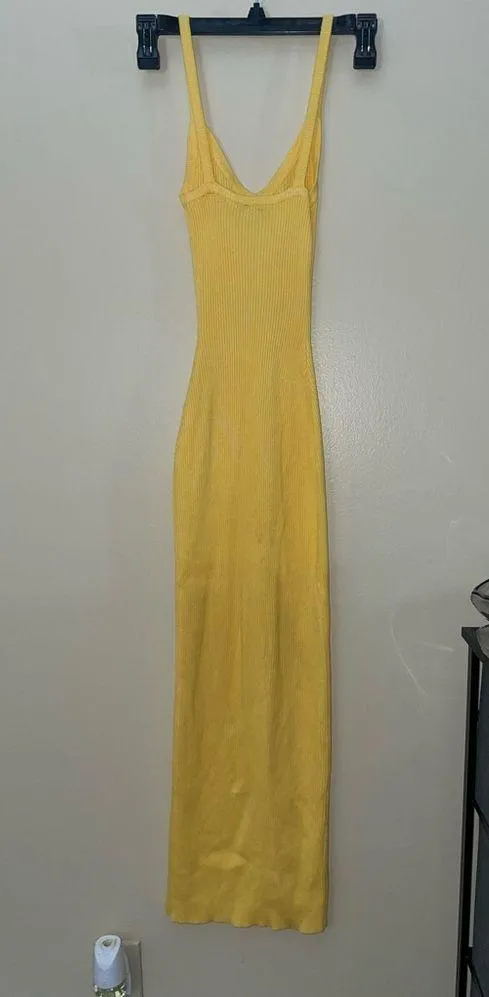 Yellow midi dress - Image 7