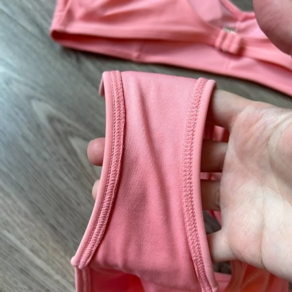 Forever 21 Light Pink V-Neck High Waist Bikini Set Size L/XL NWT - Image 9