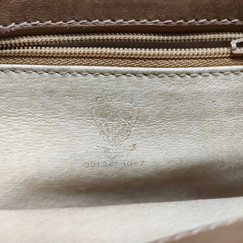 GUCCI Micro GG Monogram Leather and Canvas Single Flap Crossbody Shoulder Bag - Image 14