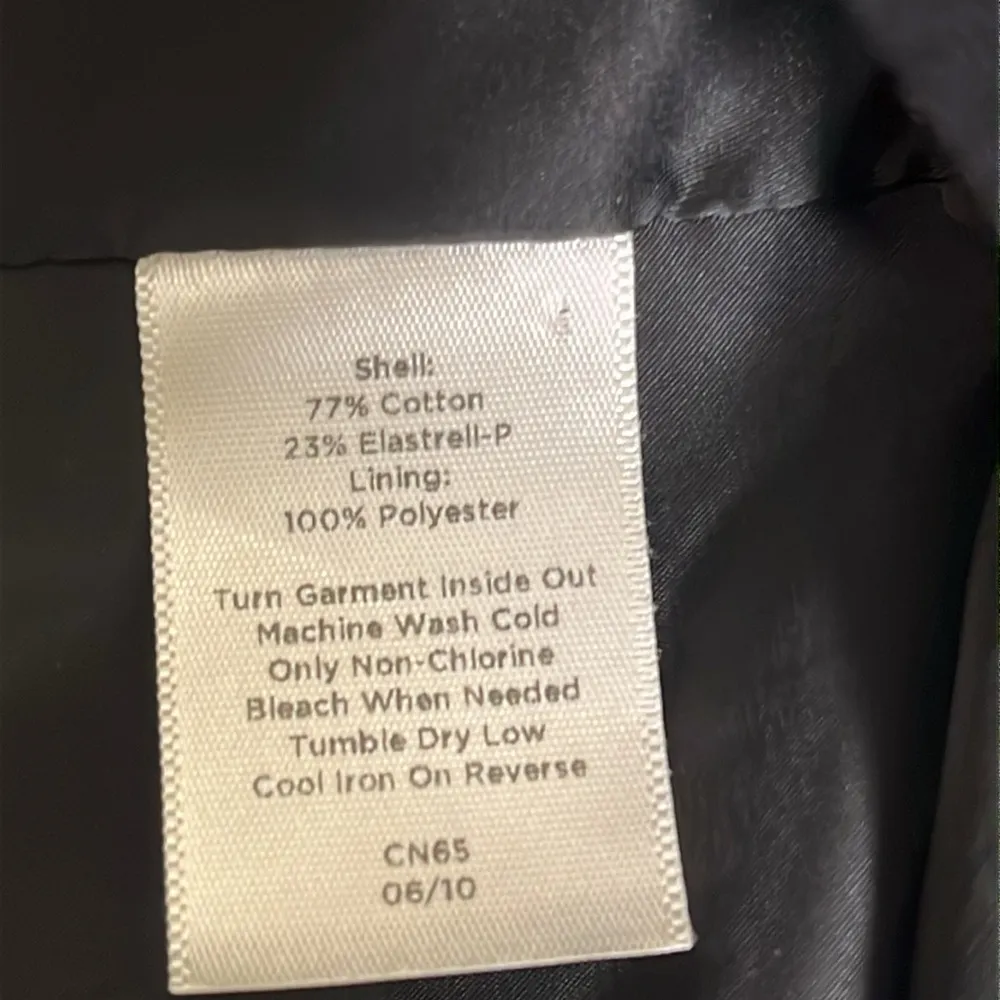 Talbots Velvet Black Ruffle Accent back Long Sleeve bubble buttons Blazer Jacket - Image 9