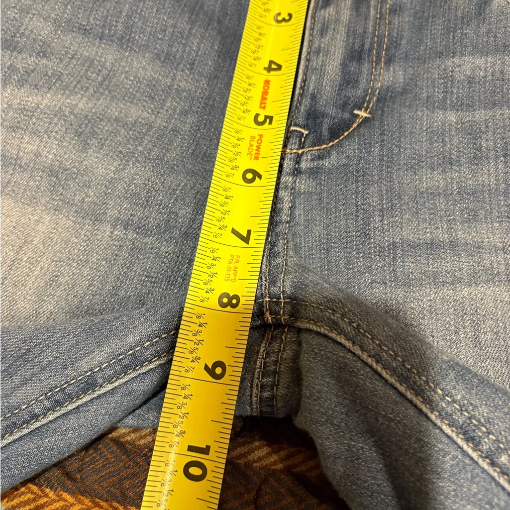 White House Black Market The Girlfriend Jeans Size 2 Skinny Stretch Distressed - Image 9