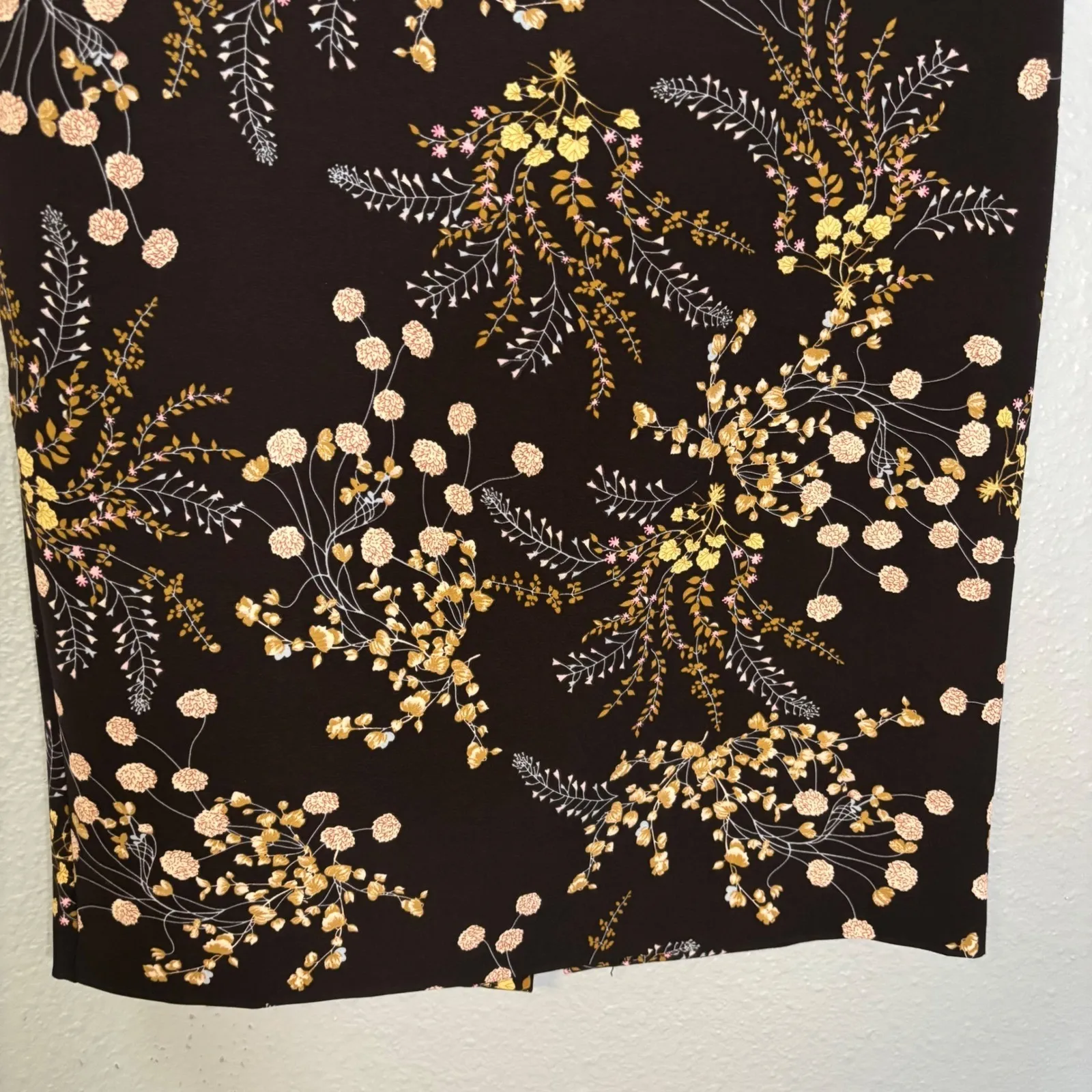 Philosophy Womens Floral Pencil‎ Skirt Career Wear High Waist Stretch Size 10 - Image 5