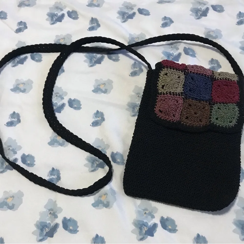 Chateau cross body bag Small 8 1/2 inc colors pinks blues brown green - Image 2