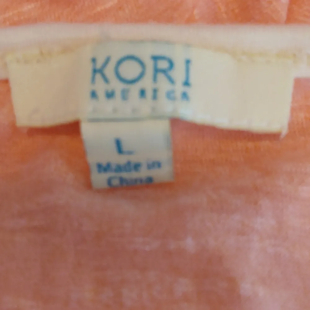Kori America L Tangerine Cream Top Orange Size L - Image 5