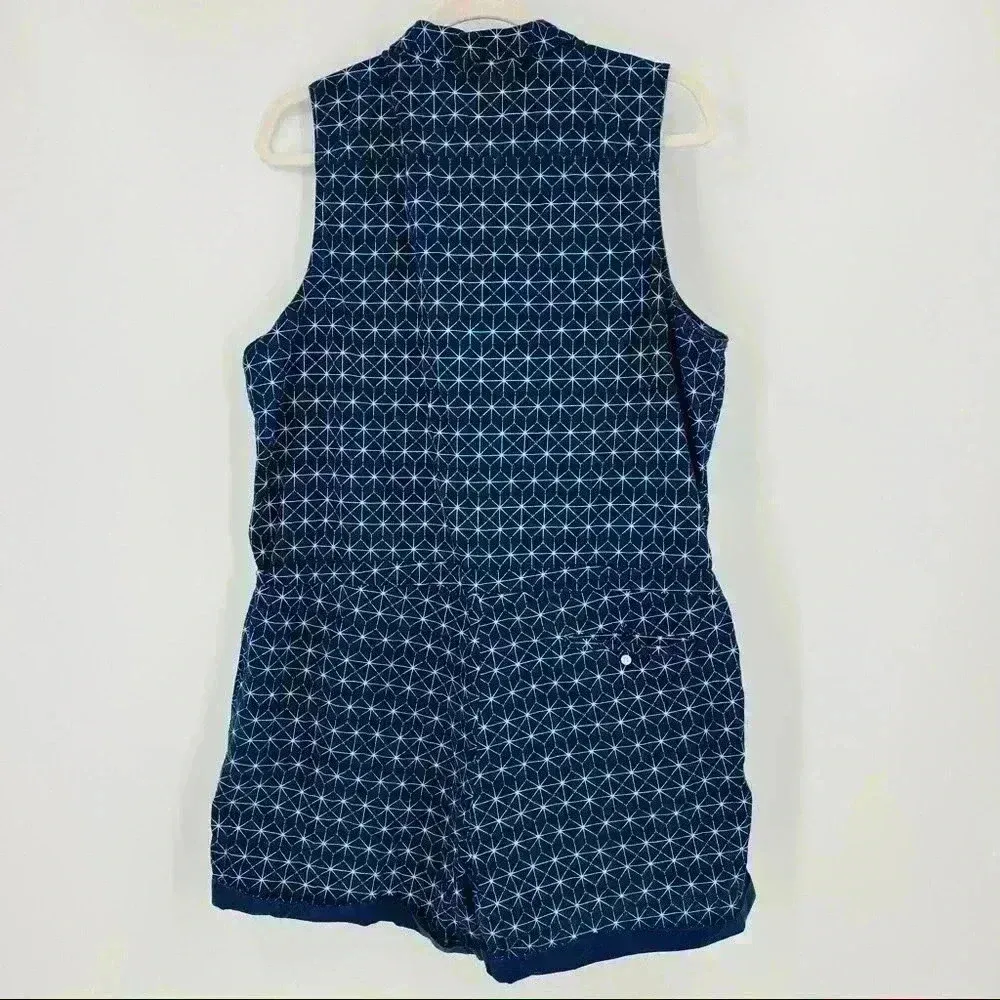 Levi’s Navy/White‎ Shorts Romper With Pockets Size XL - Image 10