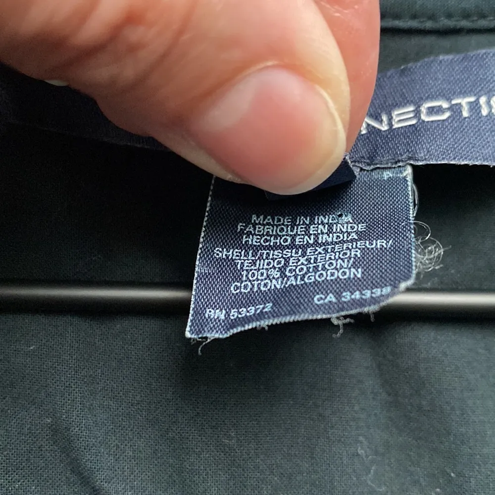 French Connection black ruffle button neck sleeveless tunic, size 12 - Image 6