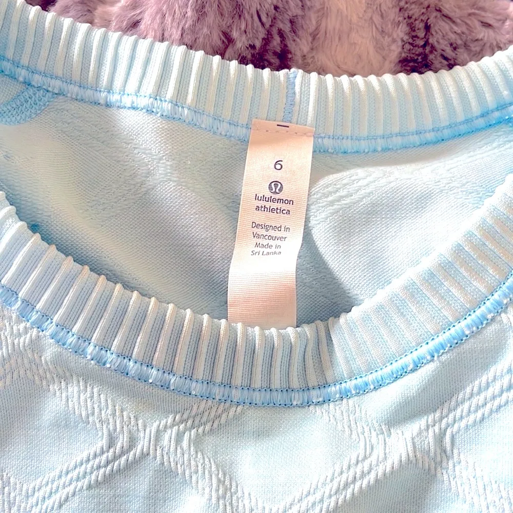 Lululemon  Blue Restless Pullover - Image 8