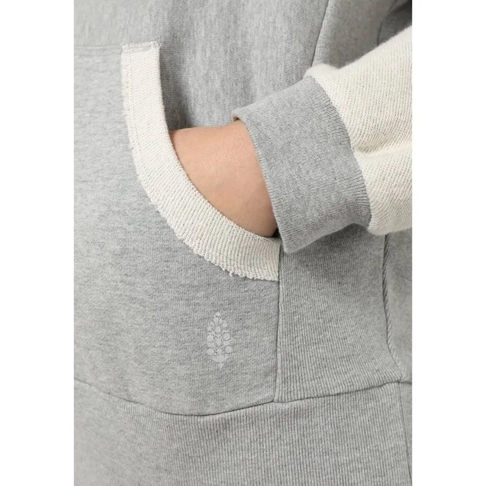 Free People Movement Womens XS Hawking Hoodie Gray Oversized Pullover Sweatshirt - Image 13