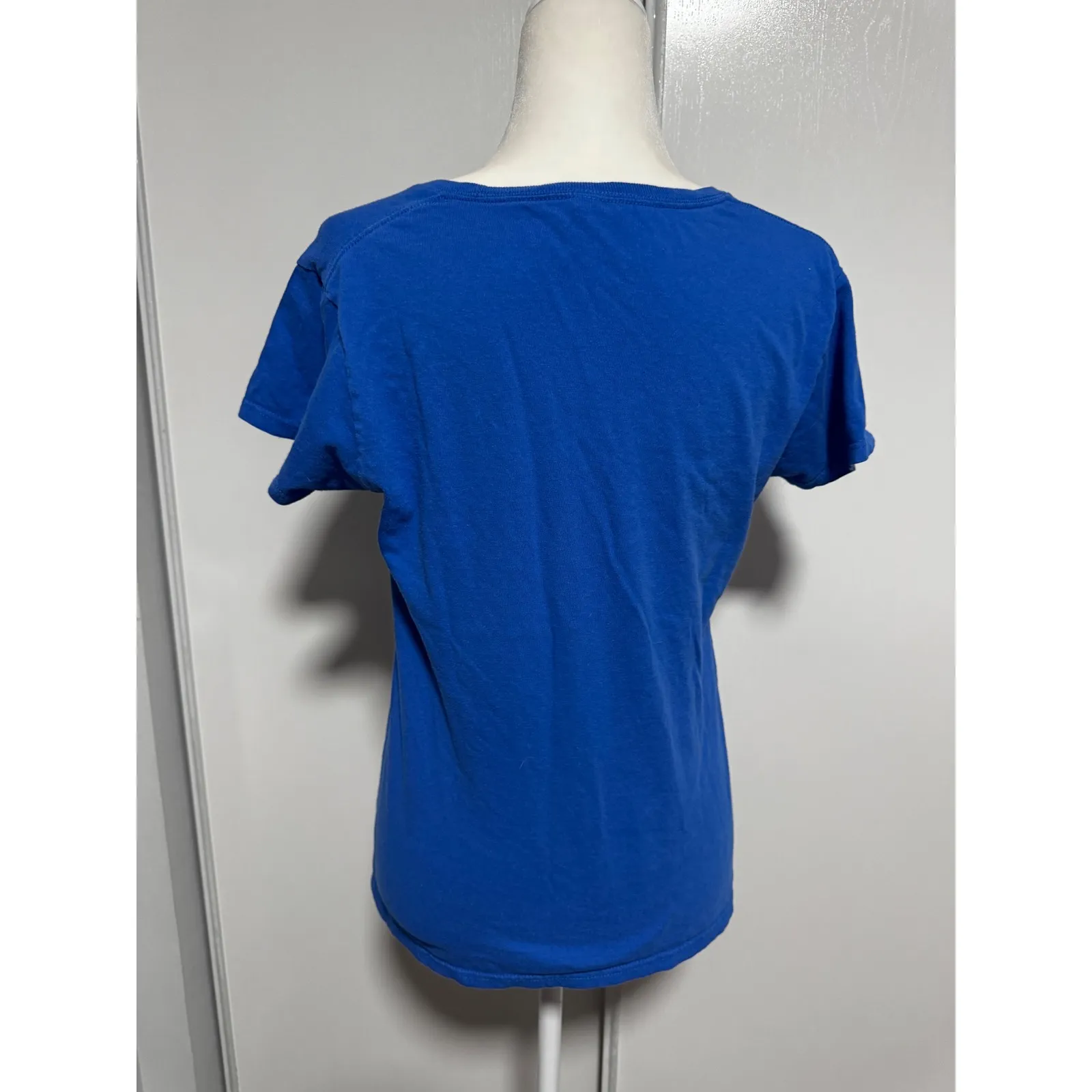 UMass Boston T Shirt Womens Medium Blue Gildan Heavy Cotton Short Sleeve Tee - Image 3