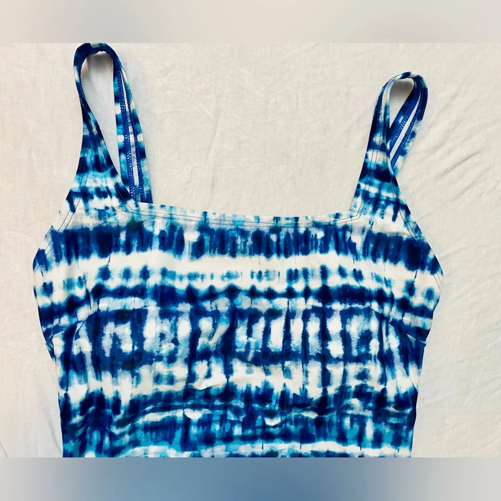 Blue Tie-Dye Large Woman’s Speedo Swimsuit - Image 3