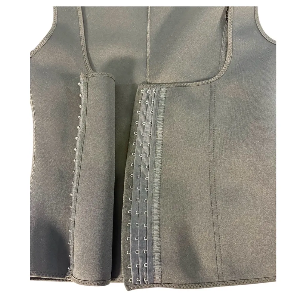 Black Waist Trainer Vest Corset Shapewear Hook & Eye Compression Women’s 2XL Size XXL - Image 9