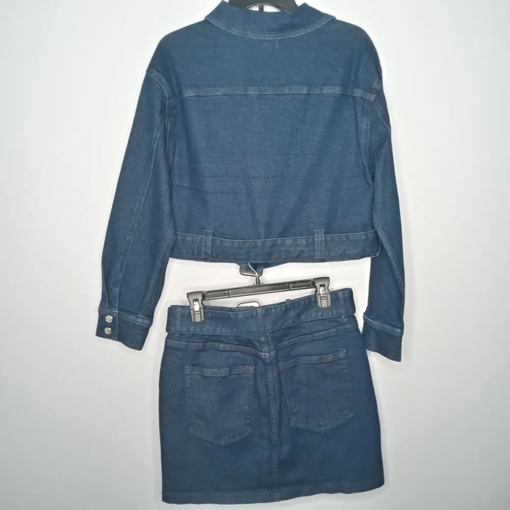 Good AmericanThe 70s Icon Jacket and Skirt - Image 4