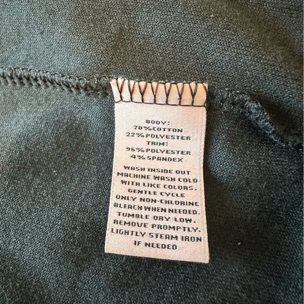 Juicy Couture Womens Velour Full Zip Hoodie Pitch Black size XL Pendent Zipper - Image 10