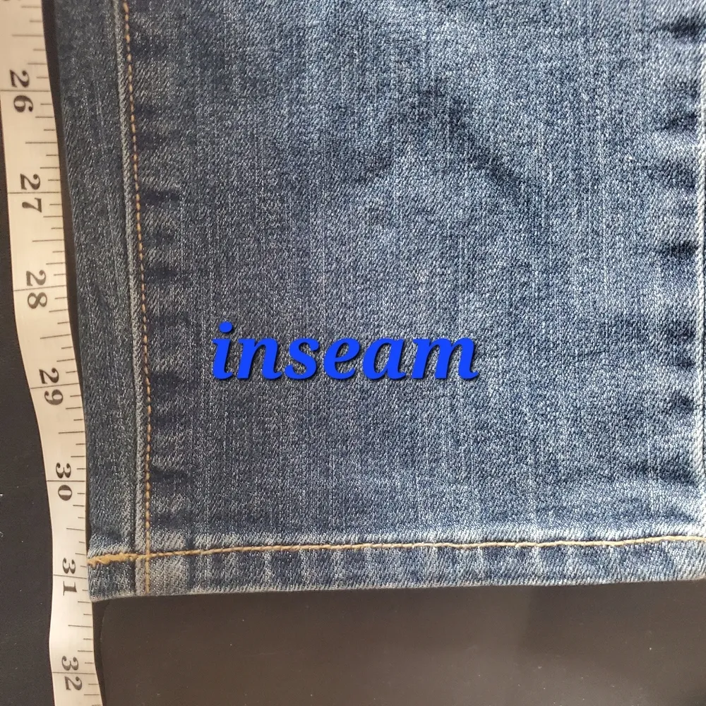 flirt sz 12 skinny medium dark wash denim jeans - Image 8