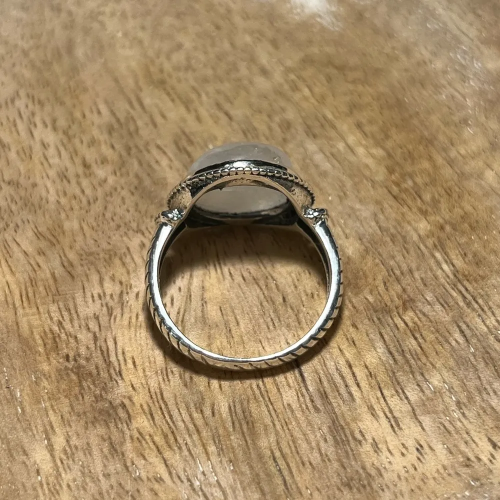 NWOT Moonstone 925 Sterling Silver Roped Ring - Image 7
