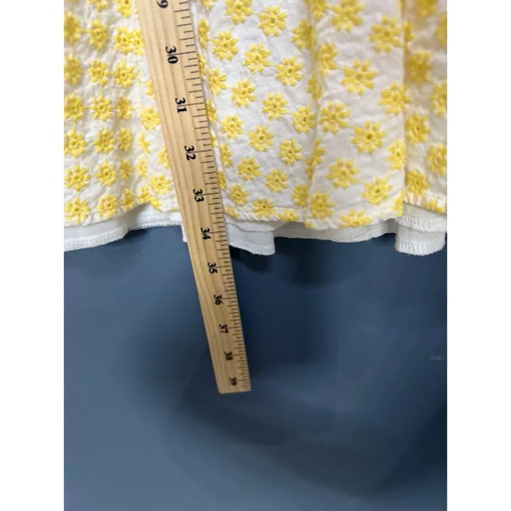 Altar'd State Short Dress Women's Size XL Sunflower Empire Waist Flared Skirt - Image 6