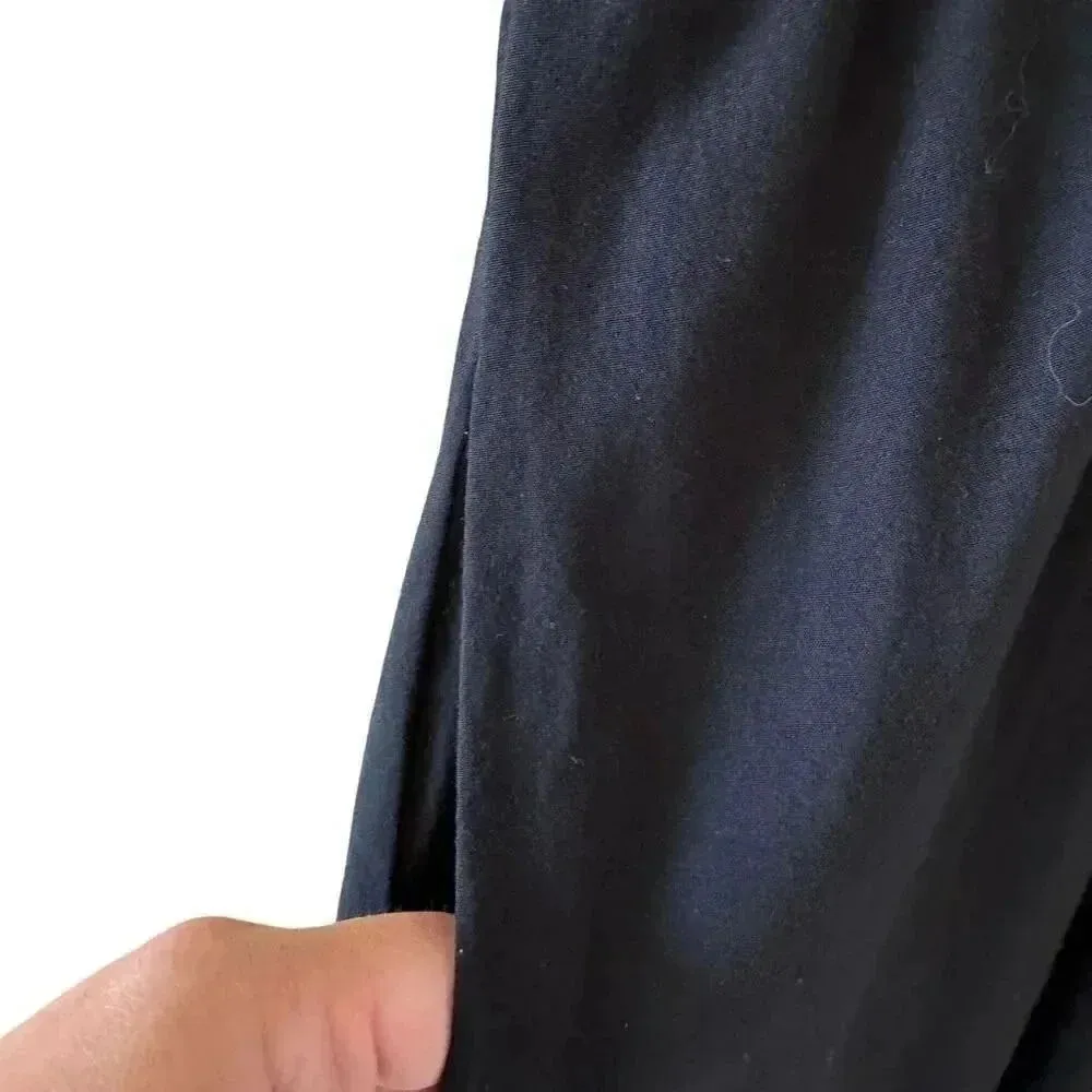 Anthropologie Maeve Carlotta Ruched Shirt Minimalist Dress Black SZ XS #2257 - Image 8