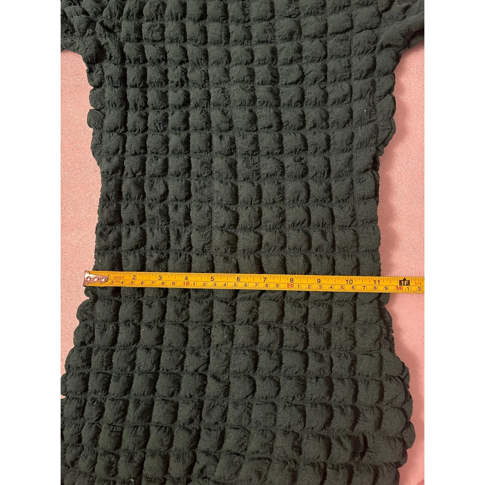 Cherie Los Angeles Green Popcorn Zippered Jumpsuit S Holiday Party Bodycon Xmas - Image 9